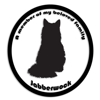 ソマリ 文字入れ可能 ペット 猫 カッティング ステッカー (st-8-123)