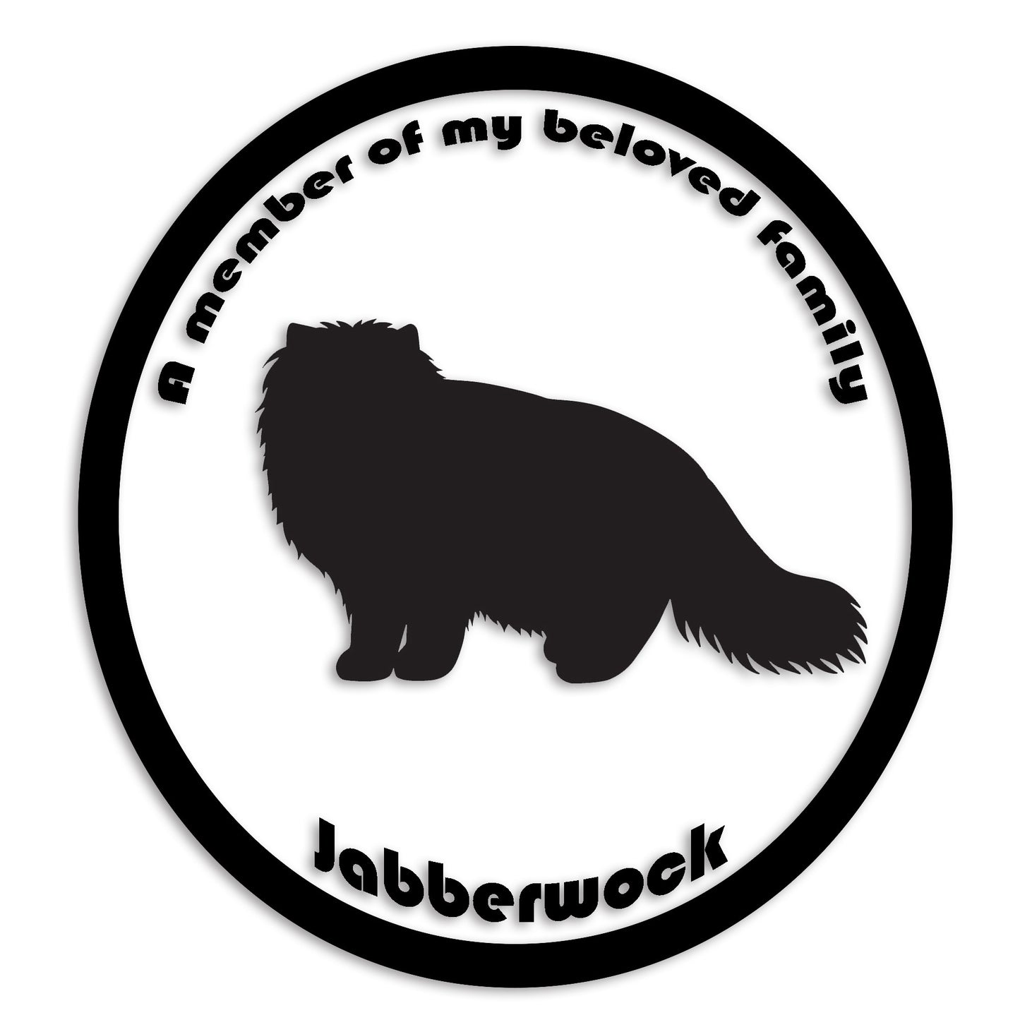 ヒマラヤン 文字入れ可能 ペット 猫 カッティング ステッカー (st-8-132)