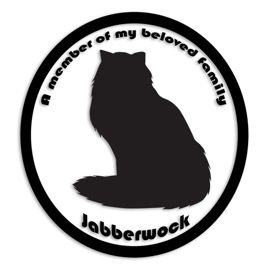 ペルシャ 文字入れ可能 ペット 猫 カッティング ステッカー (st-8-133)