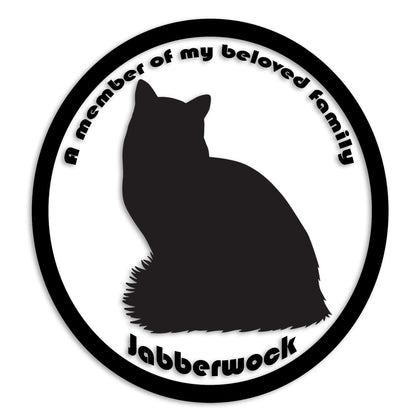 ラグドール 文字入れ可能 ペット 猫 カッティング ステッカー (st-8-137)