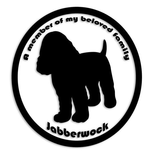 コッカースパニエル 文字入れ可能 カッティングステッカー st-8-19