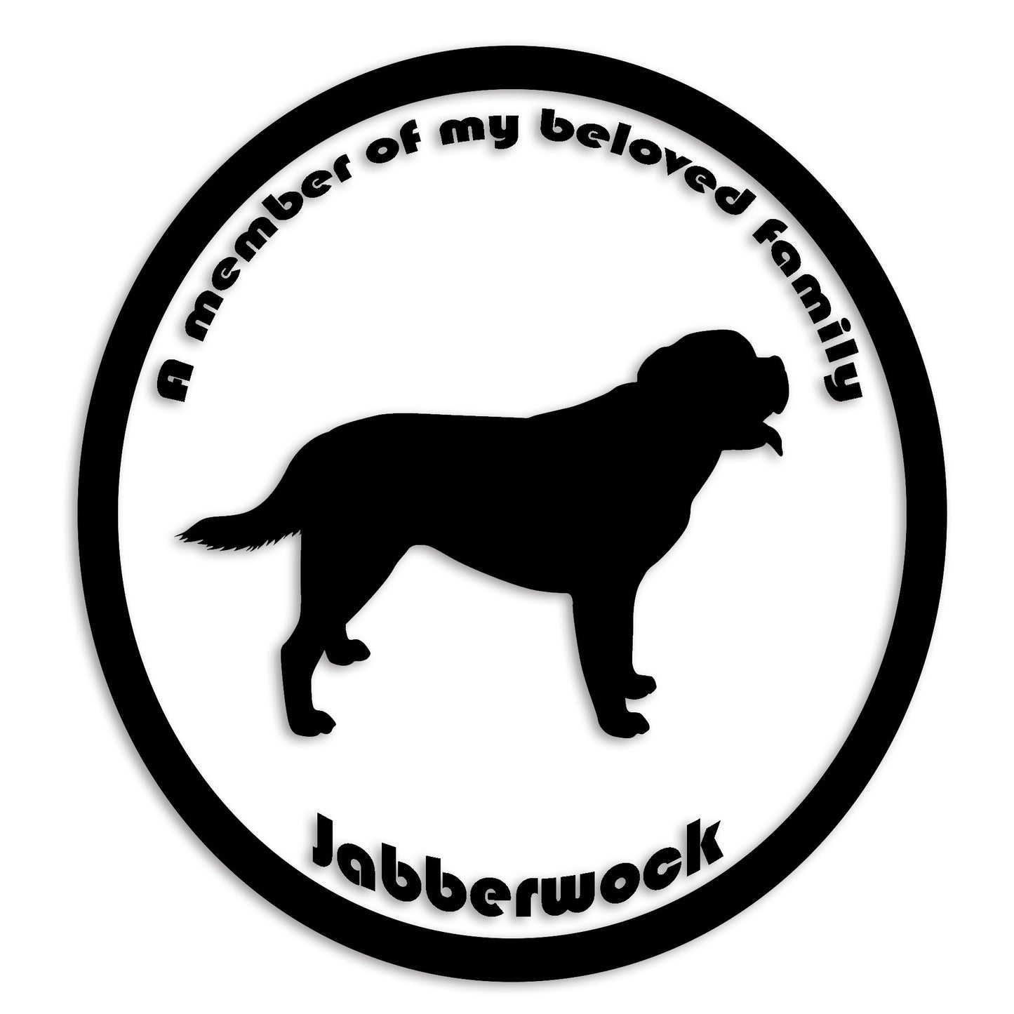 セントバーナード 文字入れ可能 ペット 犬 カッティング ステッカー (st-8-32)