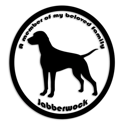 ダルメシアン 文字入れ可能 ペット 犬 カッティング ステッカー (st-8-36)