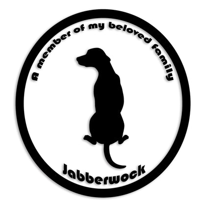 ダルメシアン 文字入れ可能 ペット 犬 カッティング ステッカー (st-8-38)