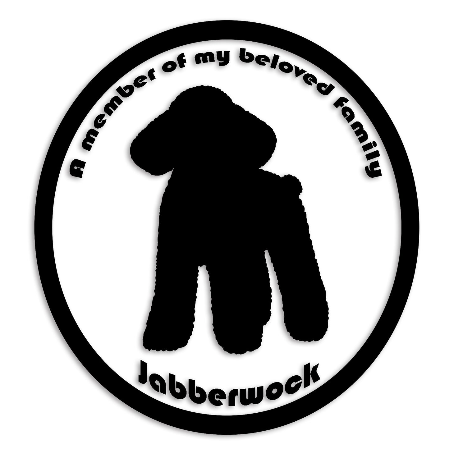 トイプードル 文字入れ可能 ペット 犬 カッティング ステッカー (st-8-48)