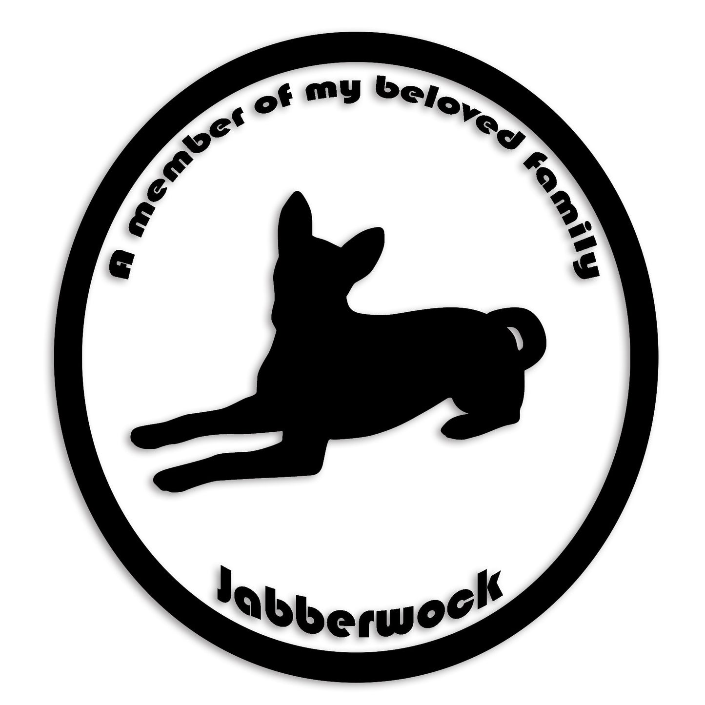 バセンジー 文字入れ可能 ペット 犬 カッティング ステッカー (st-8-57)