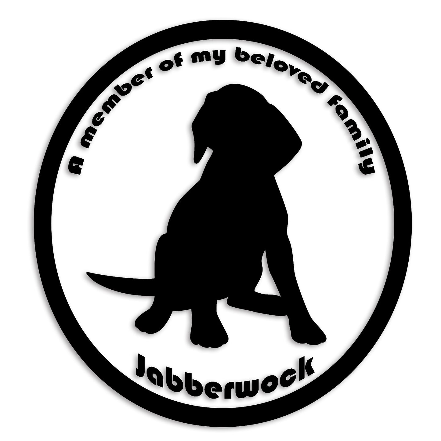 ビーグル 文字入れ可能 ペット 犬 カッティング ステッカー (st-8-62)