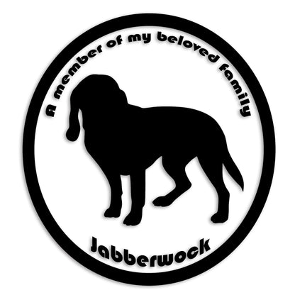 ビーグル 文字入れ可能 ペット 犬 カッティング ステッカー (st-8-63)