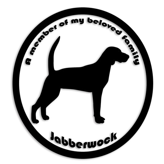 ビーグル 文字入れ可能 ペット 犬 カッティング ステッカー (st-8-66)