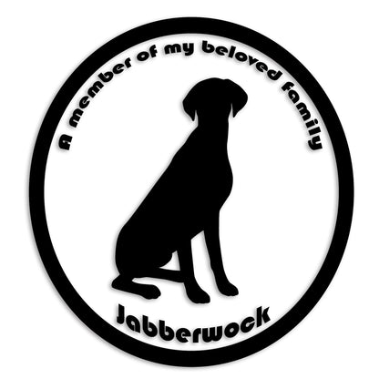 ポインター 文字入れ可能 ペット 犬 カッティング ステッカー (st-8-74)