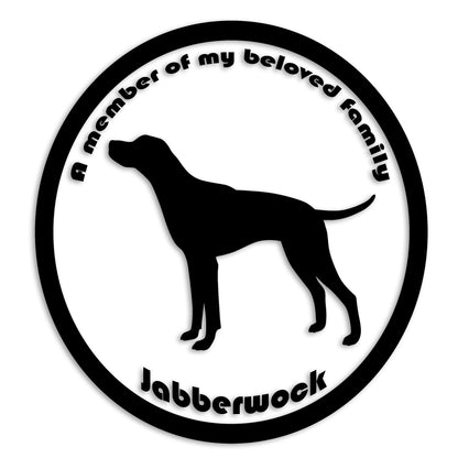 ポインター 文字入れ可能 ペット 犬 カッティング ステッカー (st-8-75)