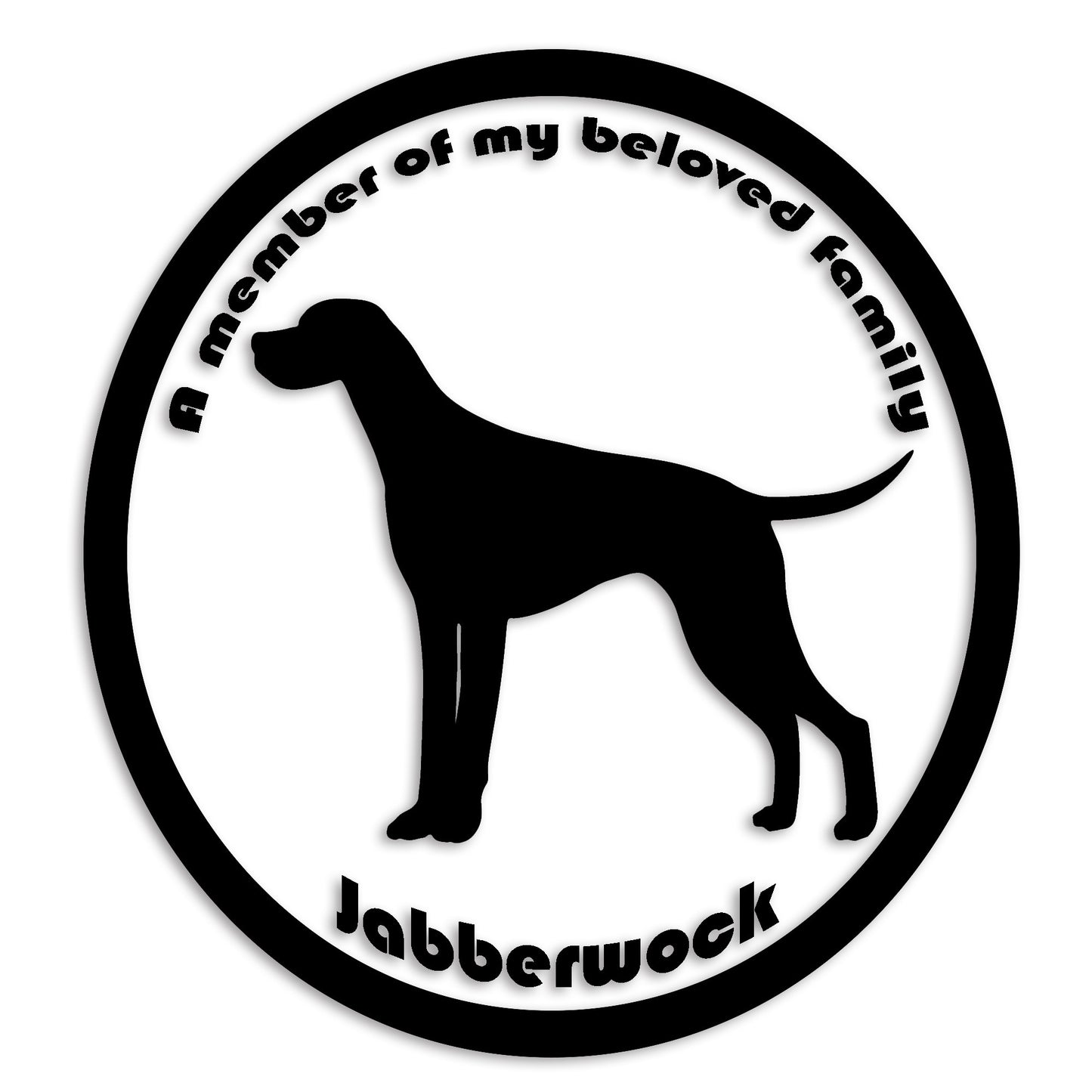 ポインター 文字入れ可能 ペット 犬 カッティング ステッカー (st-8-76)