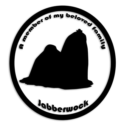 マルチーズ 文字入れ可能 ペット 犬 カッティング ステッカー (st-8-81)