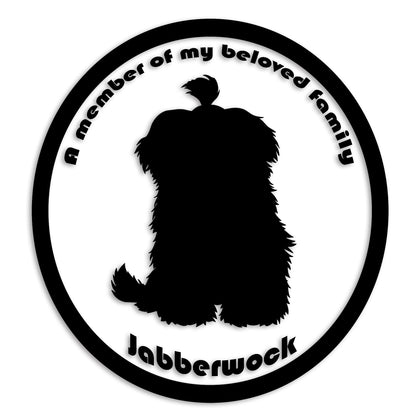 マルチーズ 文字入れ可能 ペット 犬 カッティング ステッカー (st-8-82)