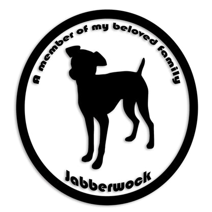 ミニチュアピンシャー 文字入れ可能 ペット 犬 カッティング ステッカー (st-8-84)