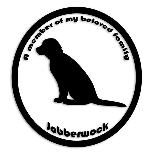 ラブラドールレトリバー 文字入れ可能 ペット 犬 カッティング ステッカー (st-8-89)