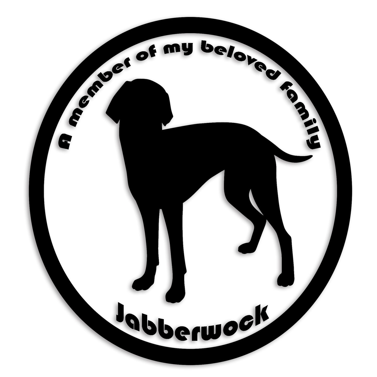 ワイマラナー 文字入れ可能 ペット 犬 カッティング ステッカー (st-8-91)